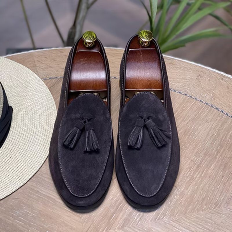 Loafers Herre Slip-on Semsket - Blå