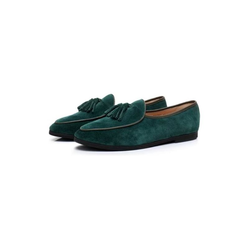 Loafers Herre Slip-on Semsket - Grønn