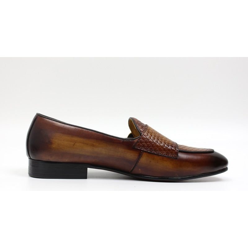 Loafers Herre Suave Leather Monk Strap Wedding - Kaffe