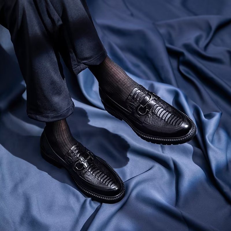 Loafers Herre Utsøkte Slip-on - Svart