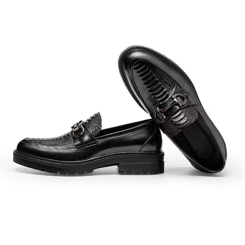 Loafers Herre Utsøkte Slip-on - Svart