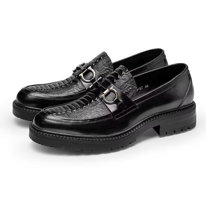 Loafers Herre Utsøkte Slip-on - Svart