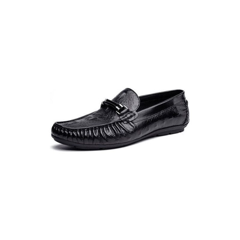 Loafers Herre Vintage Krokodilleskinn Eksotiske Brogue