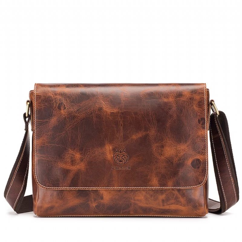 Skuldervesker Herre Aristocrat Urban Leather Portfolio - Brun