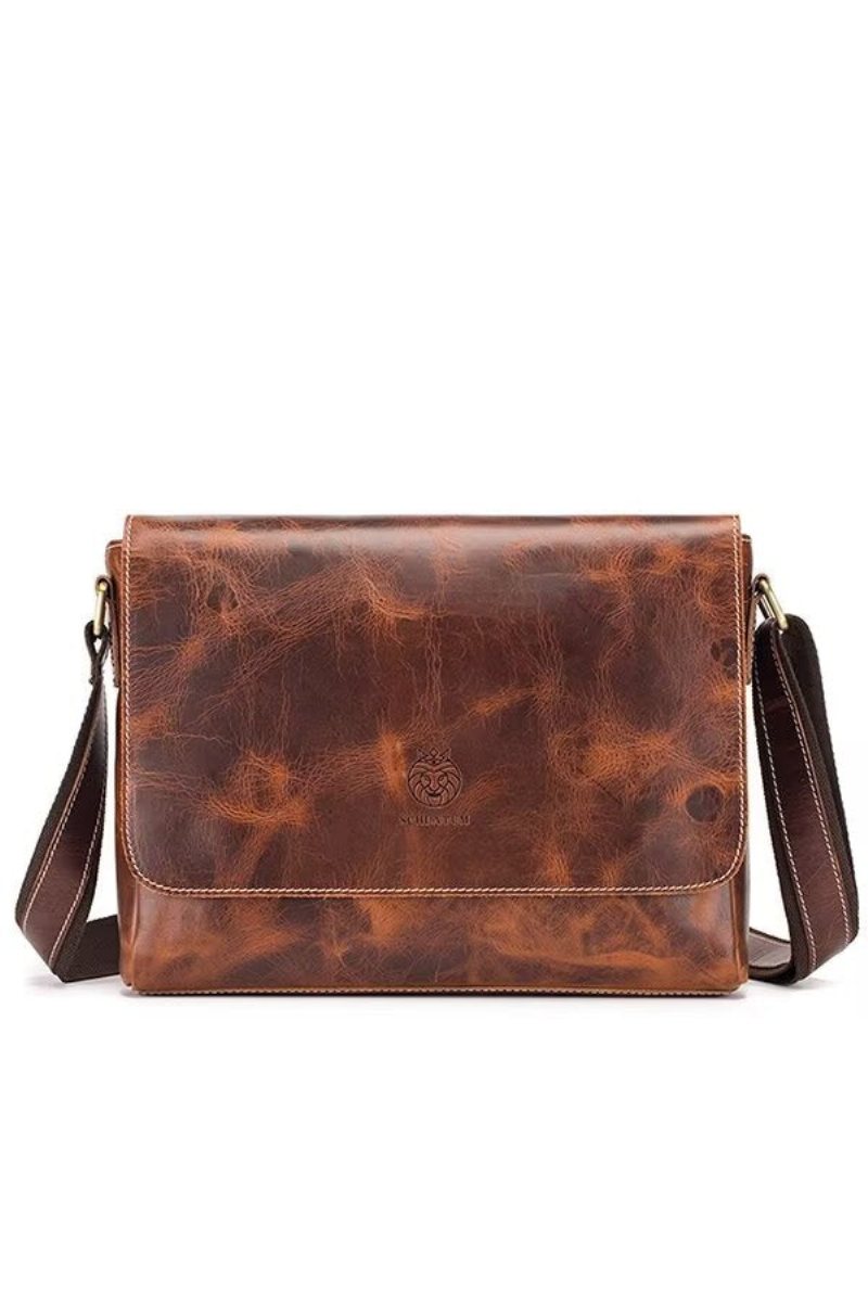 Skuldervesker Herre Aristocrat Urban Leather Portfolio - Brun