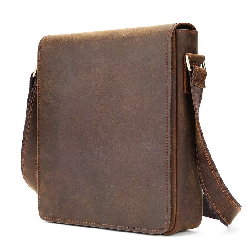 Skuldervesker Herre Crossbody Glidelåsveske - Brun