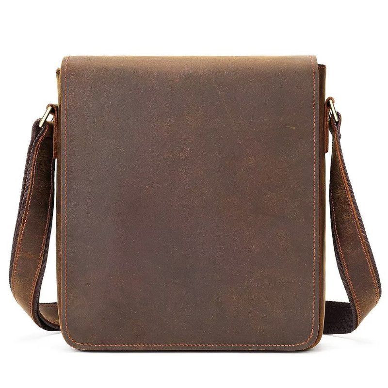 Skuldervesker Herre Crossbody Glidelåsveske - Brun