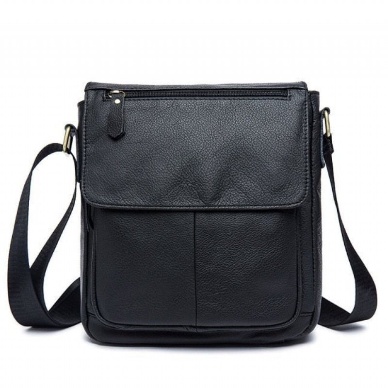 Skuldervesker Herre Crossbody-veske I Skinn