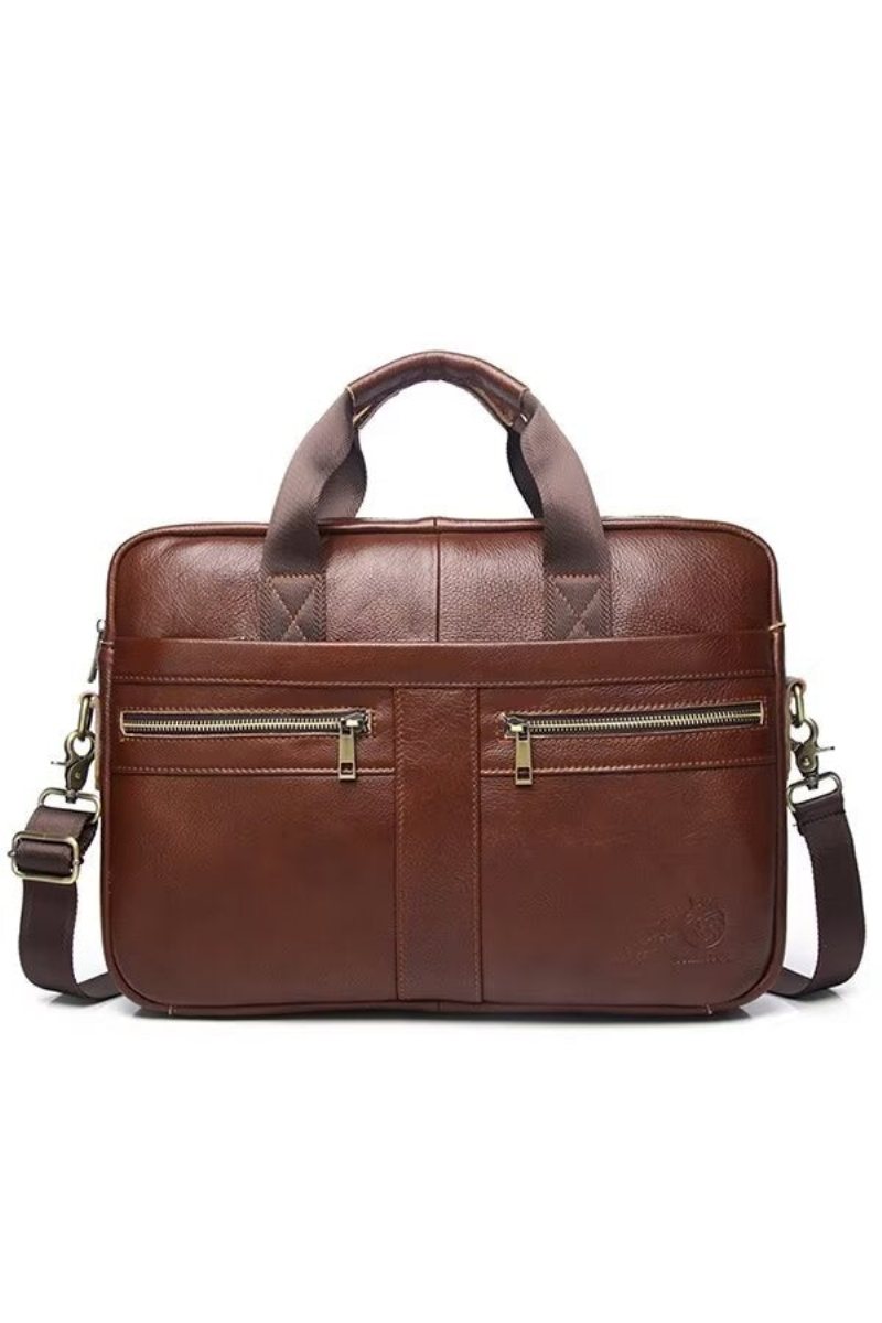 Skuldervesker Herre Executive Square Leather Satchel