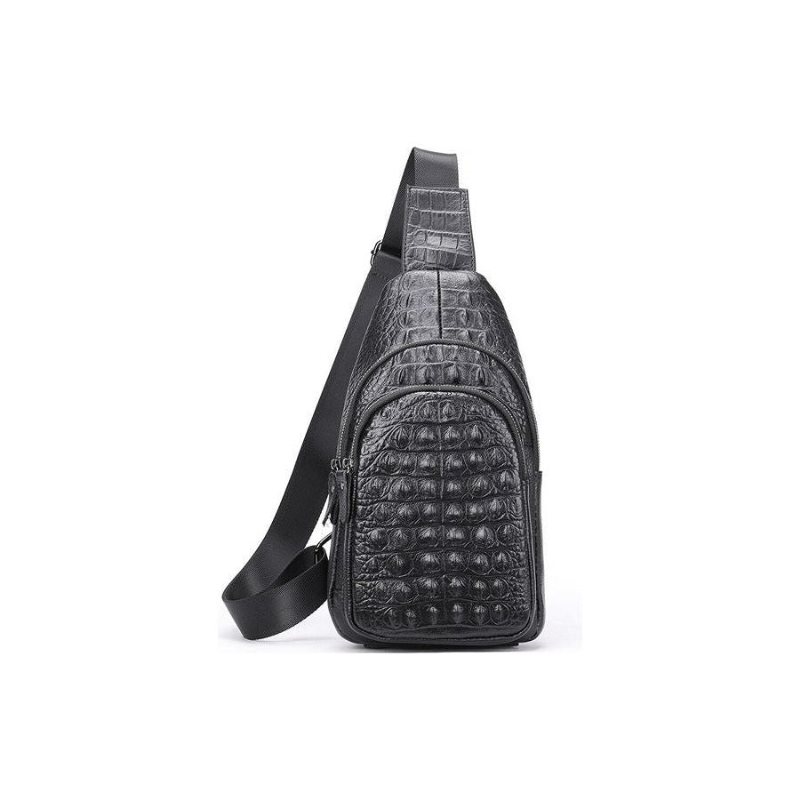 Skuldervesker Herre Exotic Chic Croc-preget Skulderveske