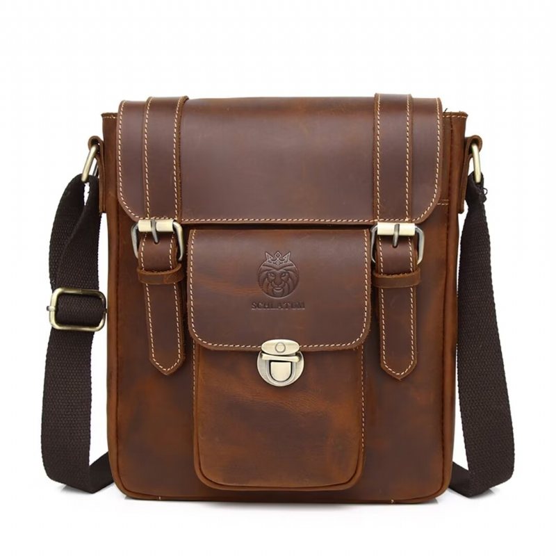 Skuldervesker Herre Imperial Leather Day Bag - Kaffe