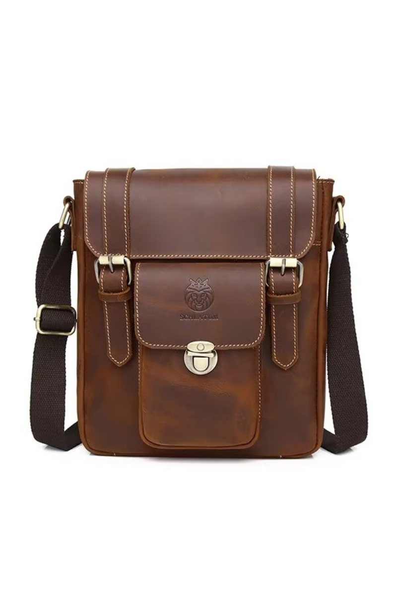 Skuldervesker Herre Imperial Leather Day Bag - Kaffe