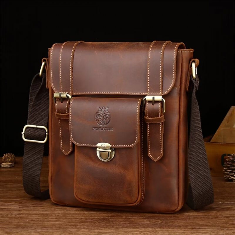 Skuldervesker Herre Imperial Leather Day Bag - Kaffe