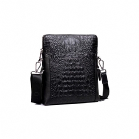 Skuldervesker Herre Luxury Crocstyle Business Skulderveske