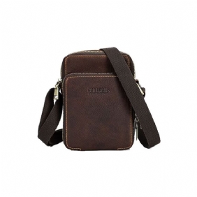 Skuldervesker Herre Luxury Crossbody Messenger-veske Crazy Horse Collection