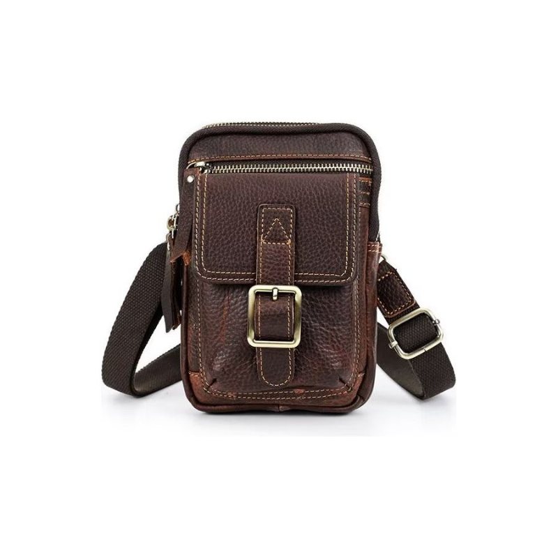 Skuldervesker Herre Luxury Leather Flap Crossbody Bag