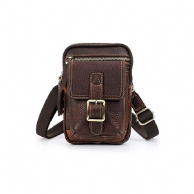 Skuldervesker Herre Luxury Leather Flap Crossbody Bag