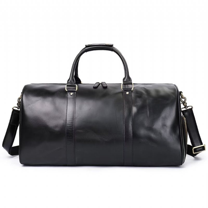 Skuldervesker Herre Luxury Leathercraft Casual Tote - Svart