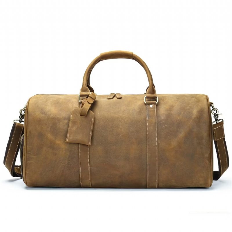 Skuldervesker Herre Luxury Leathercraft Casual Tote - Svart