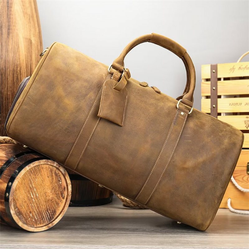 Skuldervesker Herre Luxury Leathercraft Casual Tote - Svart