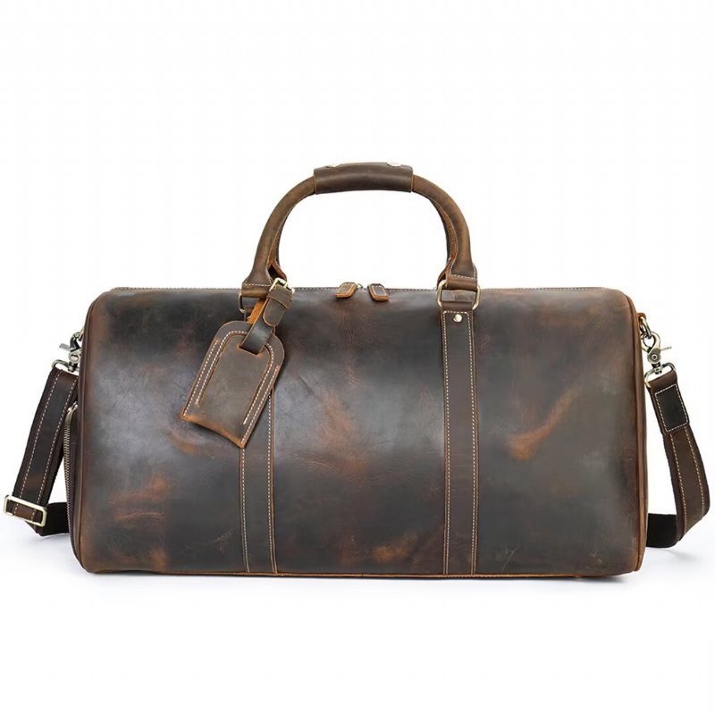 Skuldervesker Herre Luxury Leathercraft Casual Tote - Svart