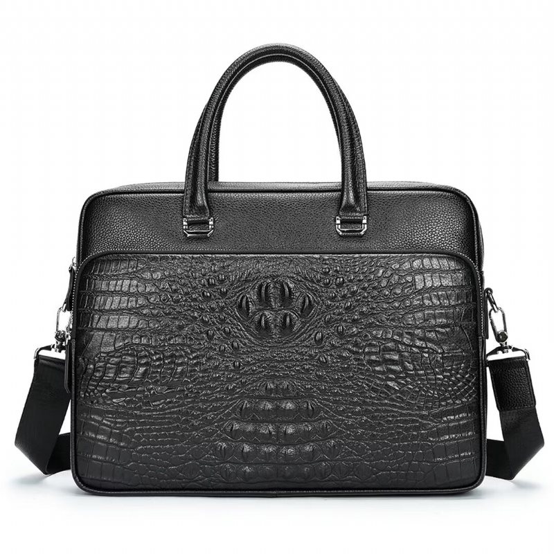 Skuldervesker Herre Pinnacle Prestige Alligator Tote - Svart