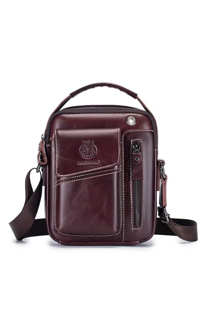 Skuldervesker Herre Regal Urbanite Leather Satchel - Svart