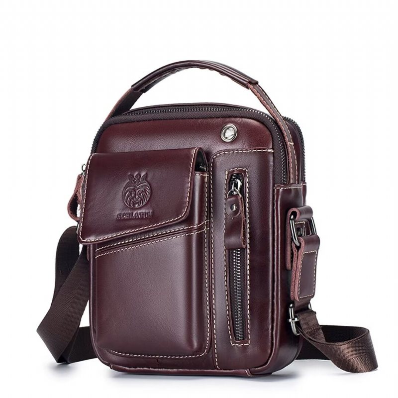 Skuldervesker Herre Regal Urbanite Leather Satchel - Svart