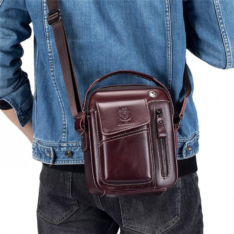 Skuldervesker Herre Regal Urbanite Leather Satchel - Svart