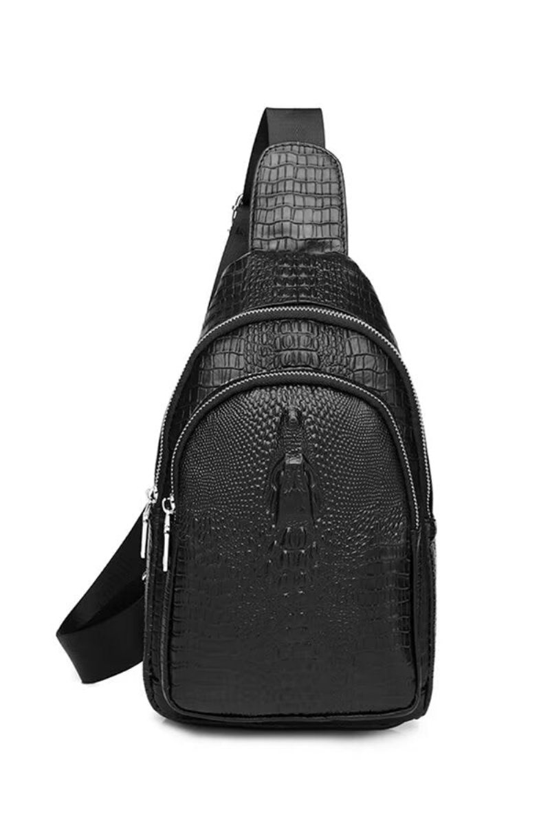 Skuldervesker Herre Sofistikert City Leather Tote - Svart