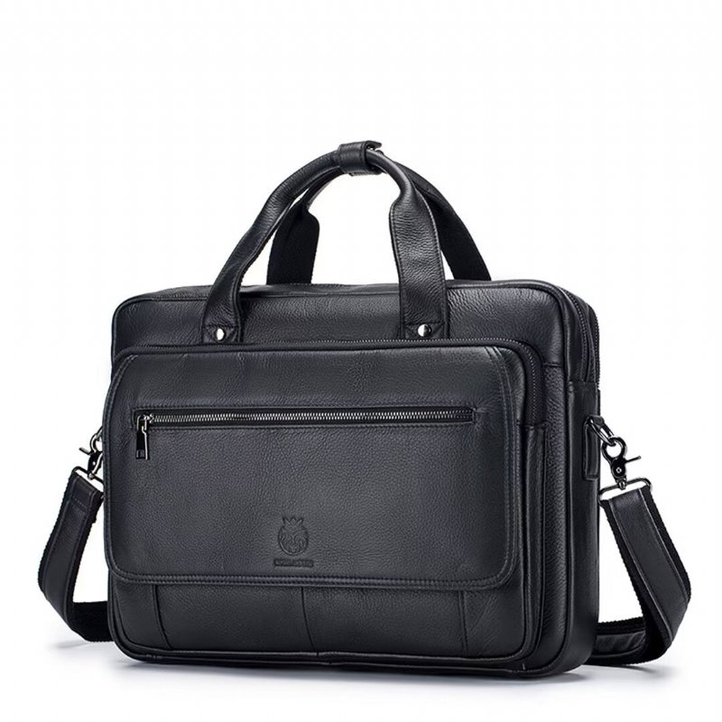 Skuldervesker Herre Urban Elite Leather Carryall - Svart