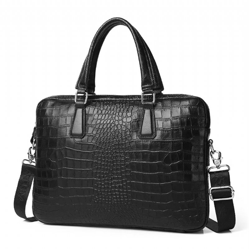 Skuldervesker Herre Vanguard Leather Square Tote - Svart