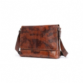 Skuldervesker Herre Vintage Glidelås Crossbody Messenger-veske