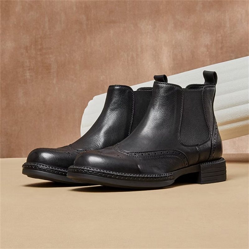 Slip-on Boots For Menn - Svart