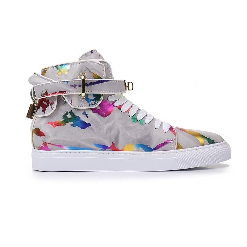 Sneakers Herre Graffiti Elite Cow Leather High Top Kicks - Flerfarget