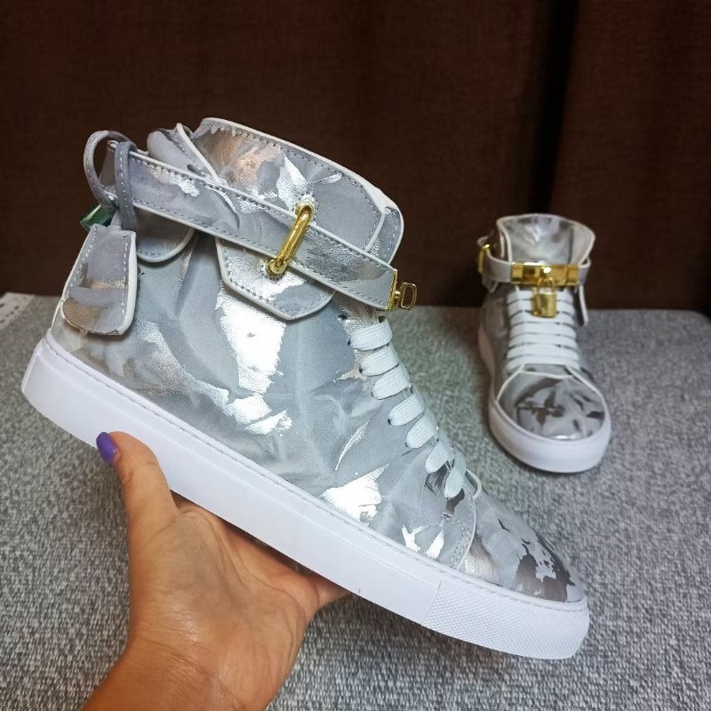 Sneakers Herre Graffiti Elite Cow Leather High Top Kicks - Grå