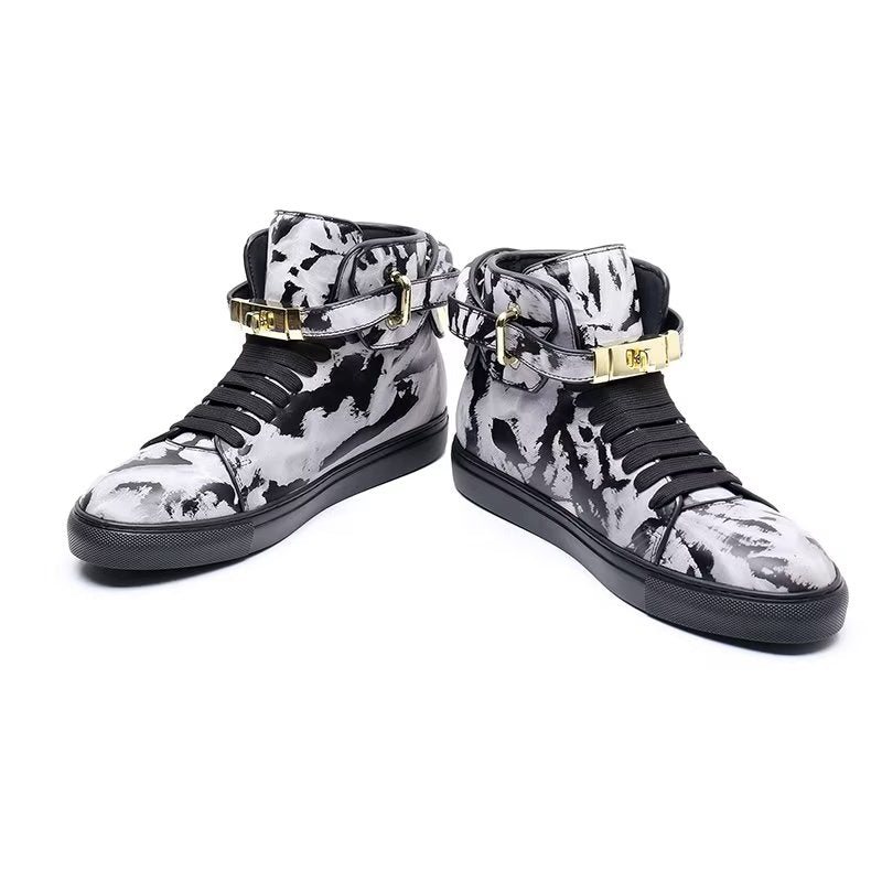 Sneakers Herre Graffiti Vogue Cowhide High Top - Flerfarge