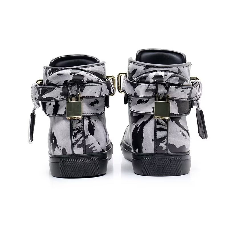 Sneakers Herre Graffiti Vogue Cowhide High Top - Flerfarge