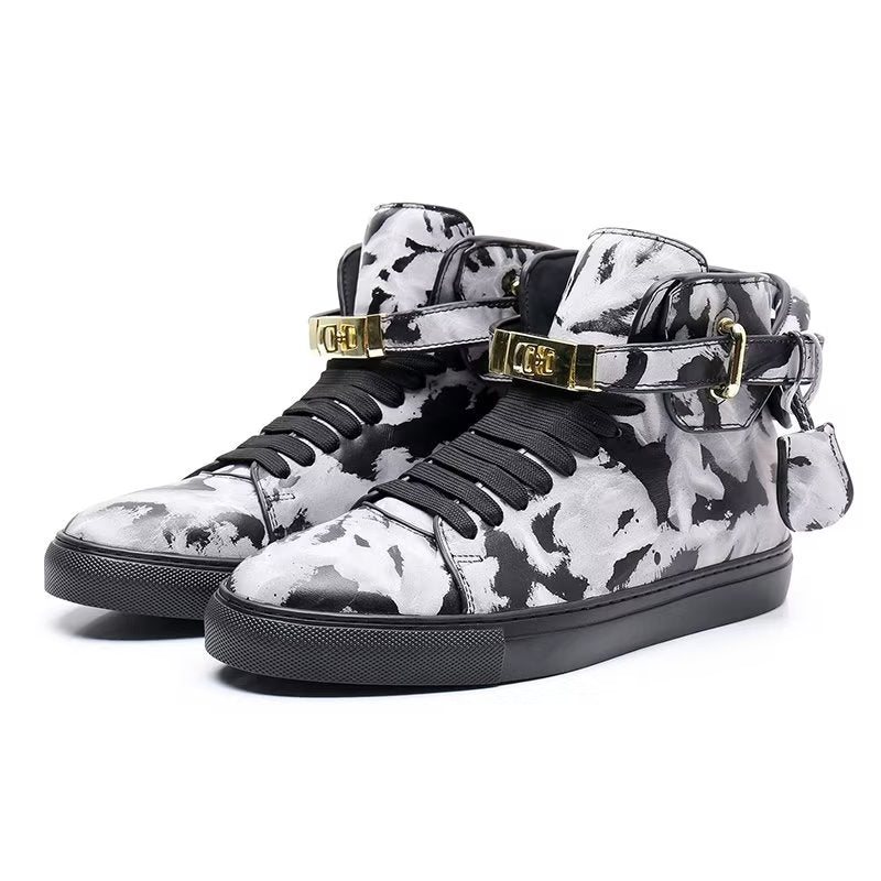 Sneakers Herre Graffiti Vogue Cowhide High Top - Flerfarge