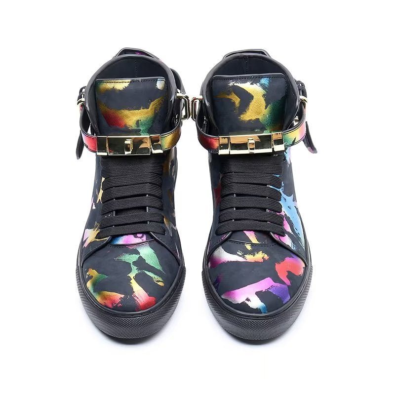 Sneakers Herre Graffiti Vogue Cowhide High Top - Flerfarge