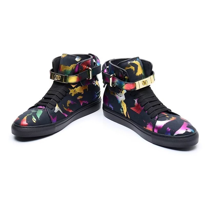 Sneakers Herre Graffiti Vogue Cowhide High Top - Flerfarge