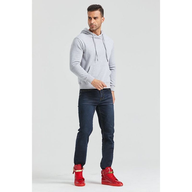 Sneakers Herre Luksus Crocemboss High Top Casual - Rød