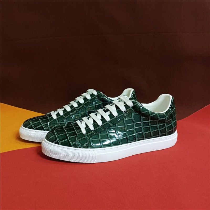 Sneakers Herre Lux Leather Platform - Grønn