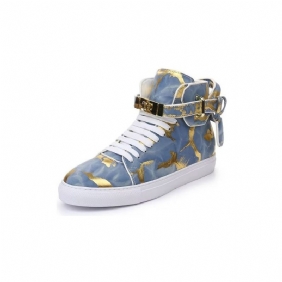 Sneakers Herre Urban Graffiti Chic Cow Leather High Tops